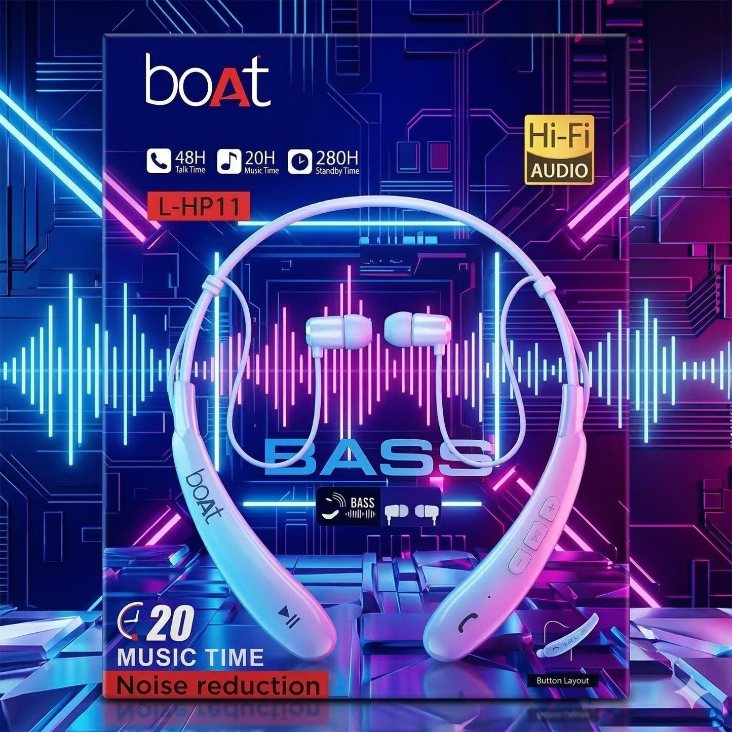 Neckband Boat Experience powerful bass