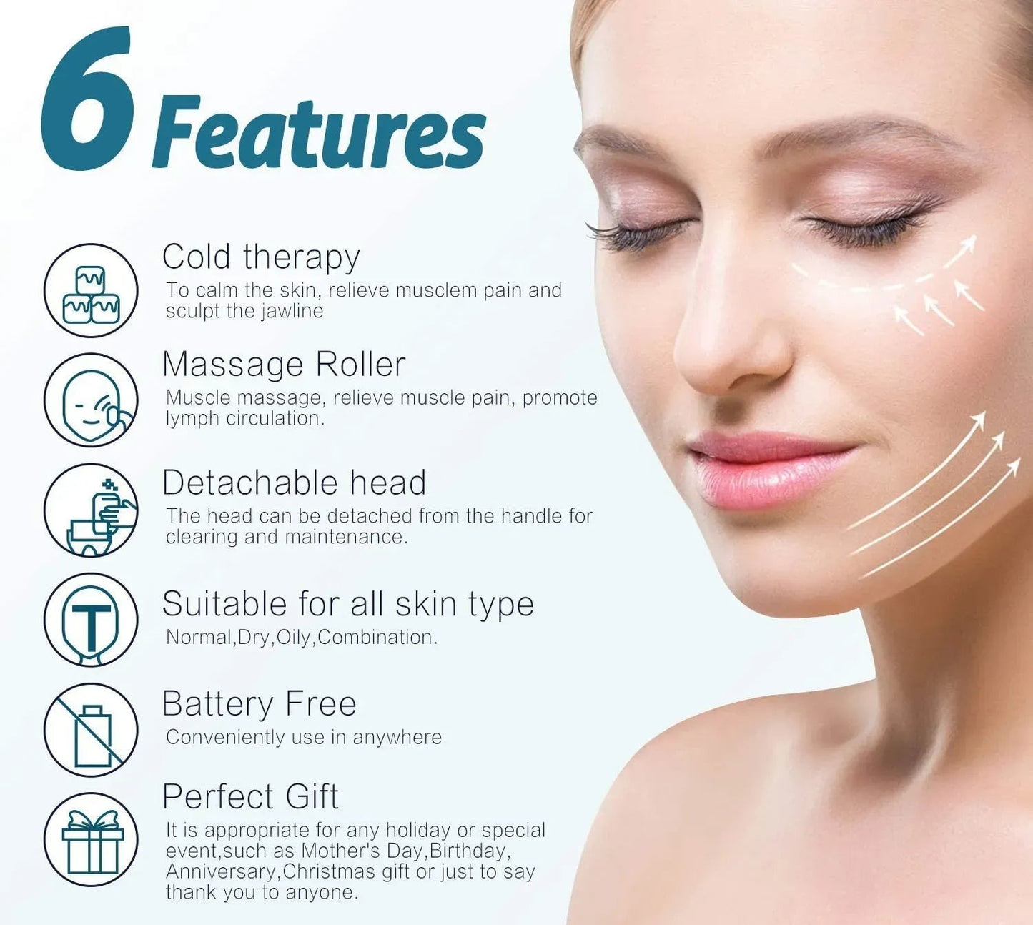 MARZAHAR Ice Roller for Face & Eye Puffiness Relief