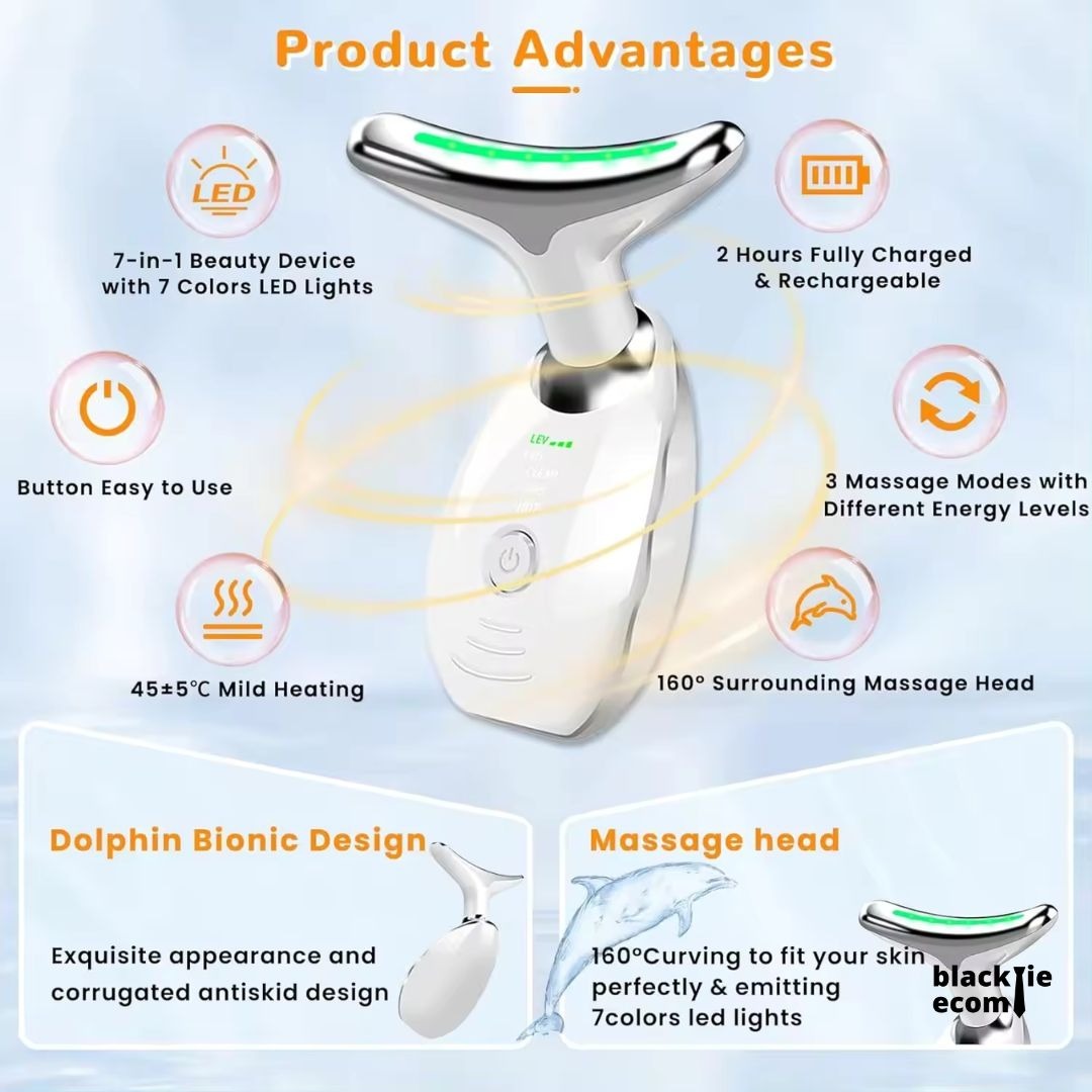 EMS Face Lifting Massager with Red Light Therapy