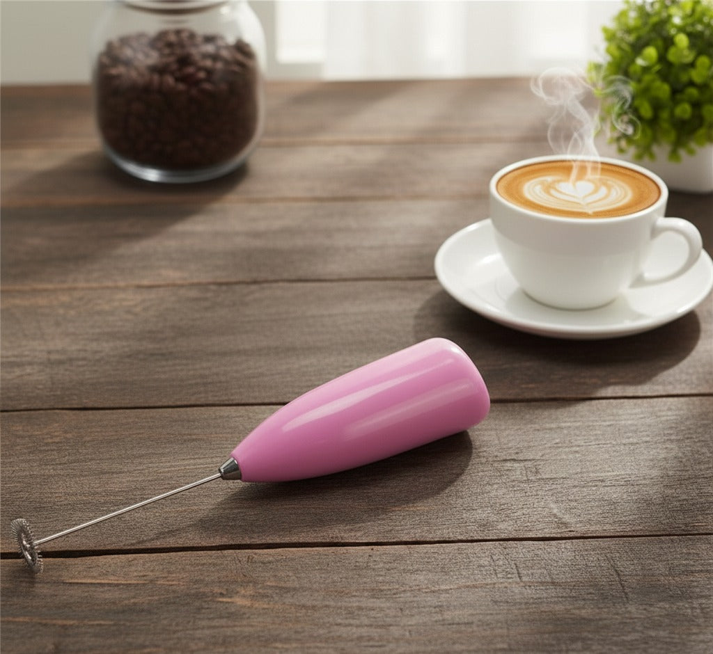 Coffee Beater & Milk Frother – Mini Handheld Egg Whisk