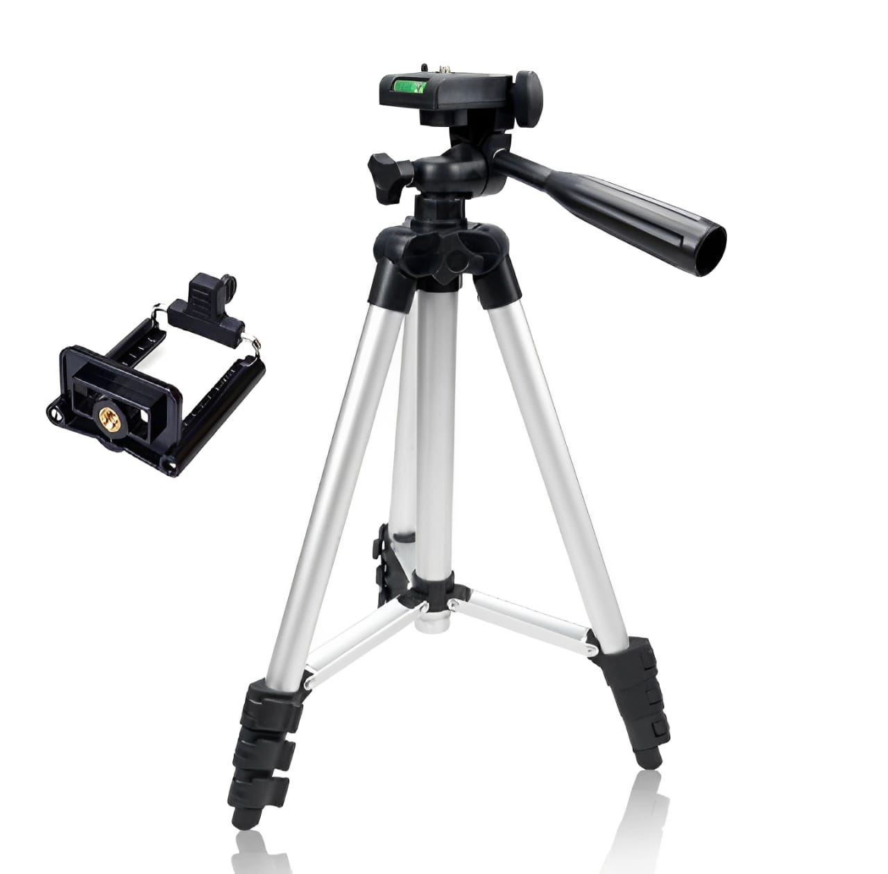 Pack Of 03 3.5 Feet Adjustable Tripod Stand for Mobile Phones
