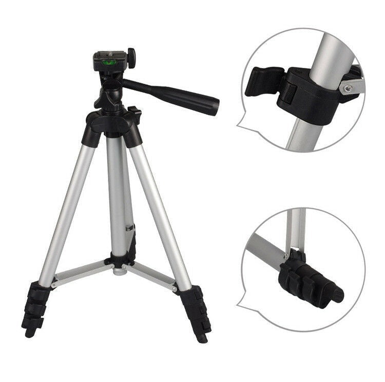 Pack Of 03 3.5 Feet Adjustable Tripod Stand for Mobile Phones