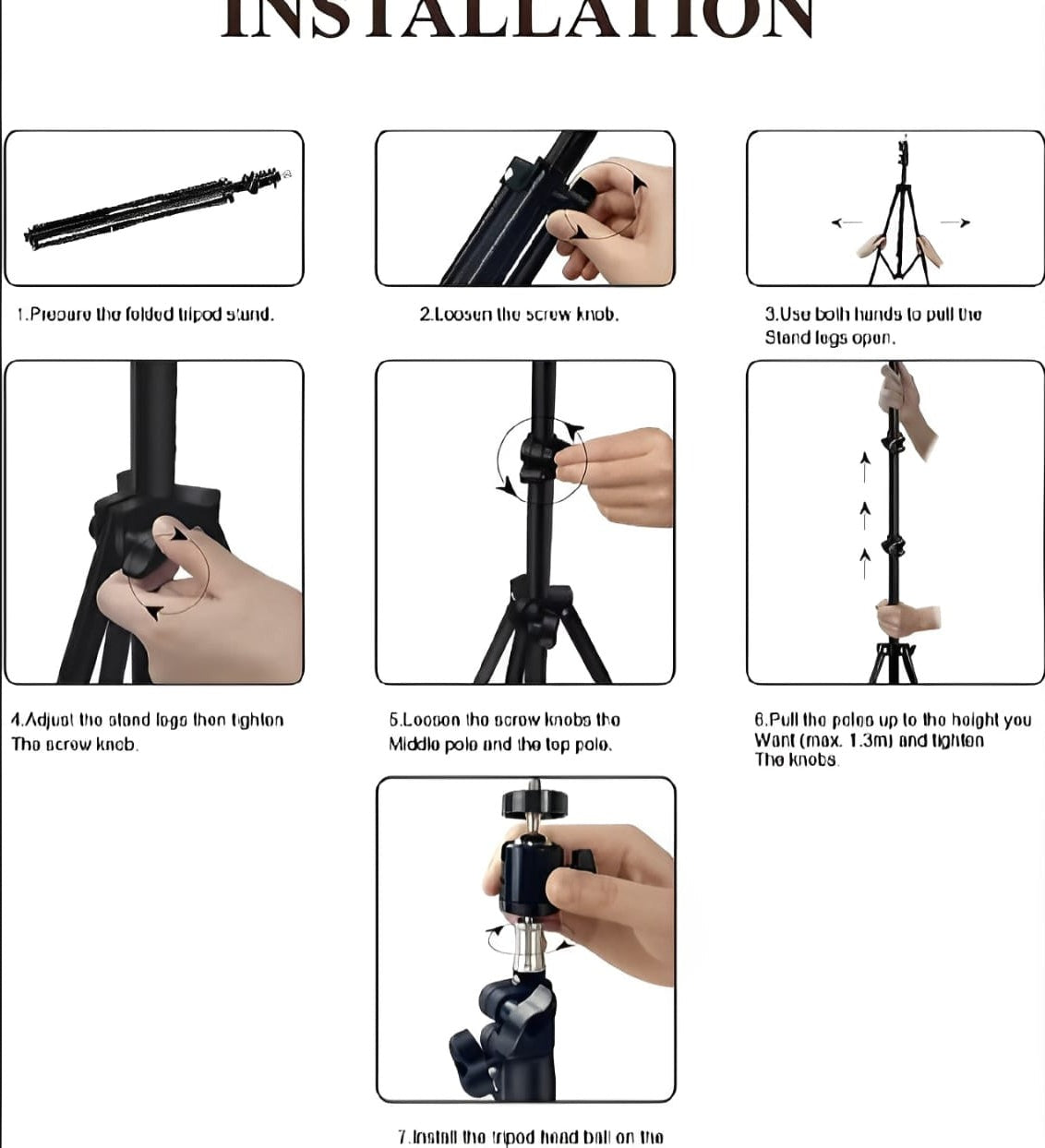 26CM LED Ring Light with Mobile Holder